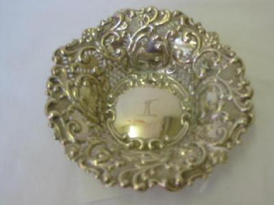 Appraisal: A LATE VICTORIAN SWEETMEAT DISH of pierced circular form with