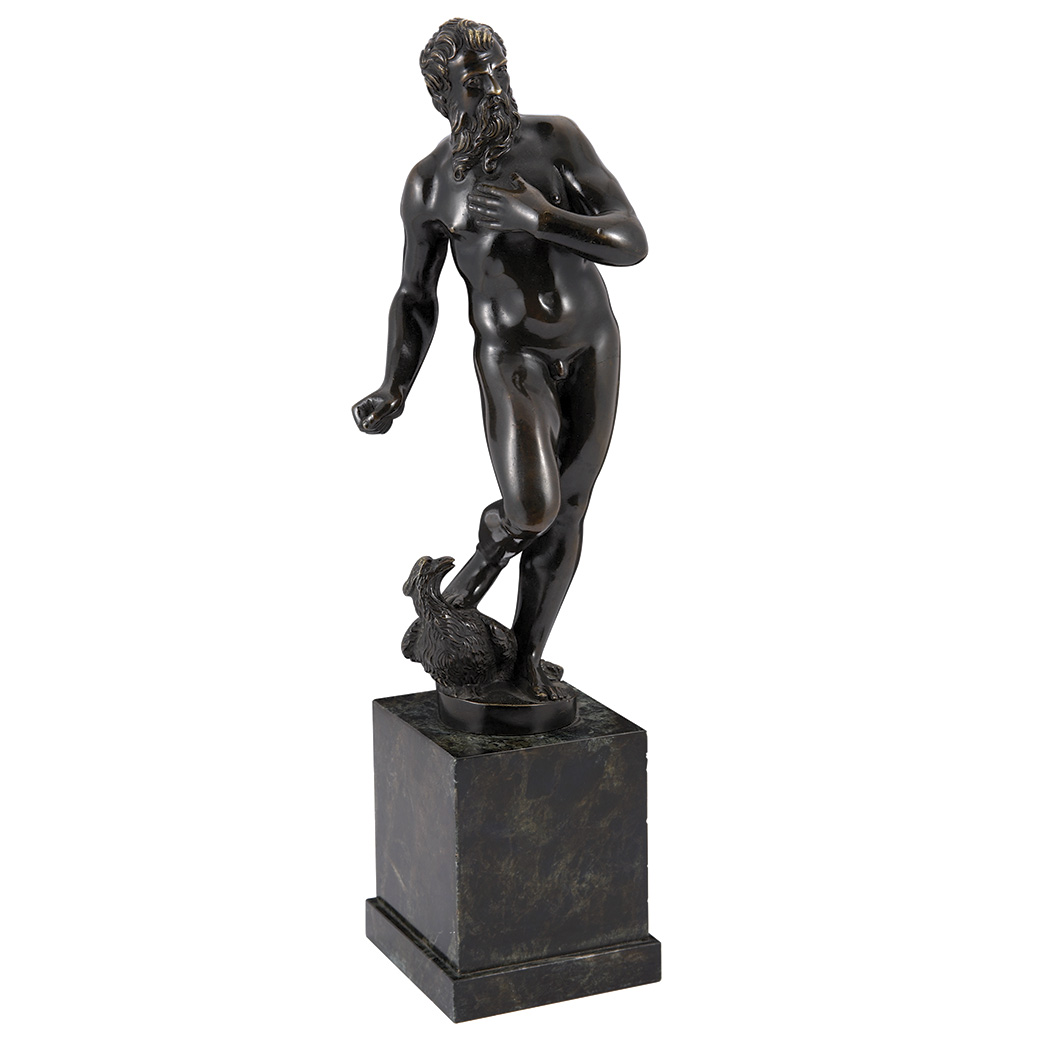 Appraisal: Venetian Bronze Figure of Jupiter th Century The standing nude