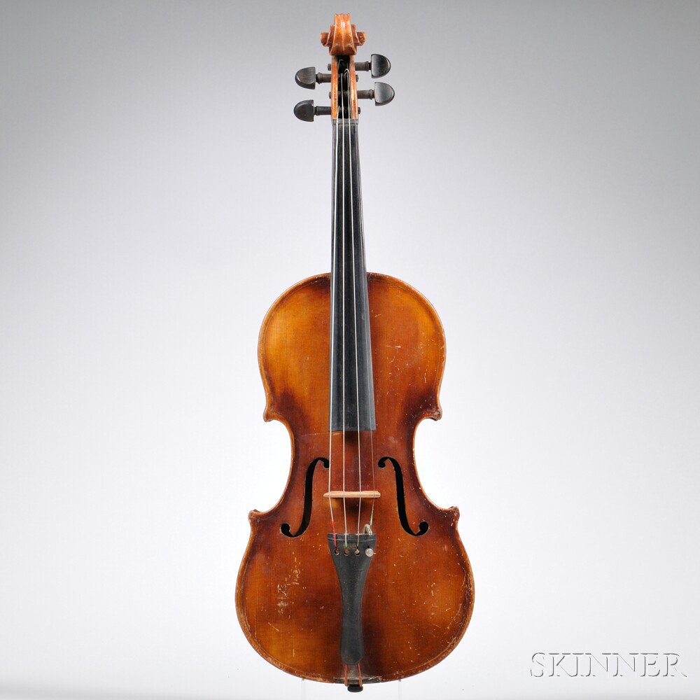 Appraisal: German Violin c labeled STRADIVARIUS length of back mm Estimate