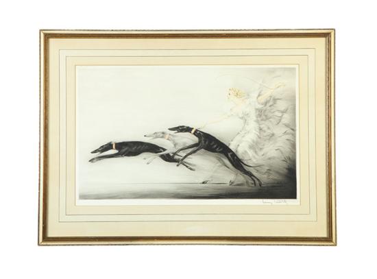 Appraisal: SPEED BY LOUIS ICART FRANCE - Colored drypoint etching on