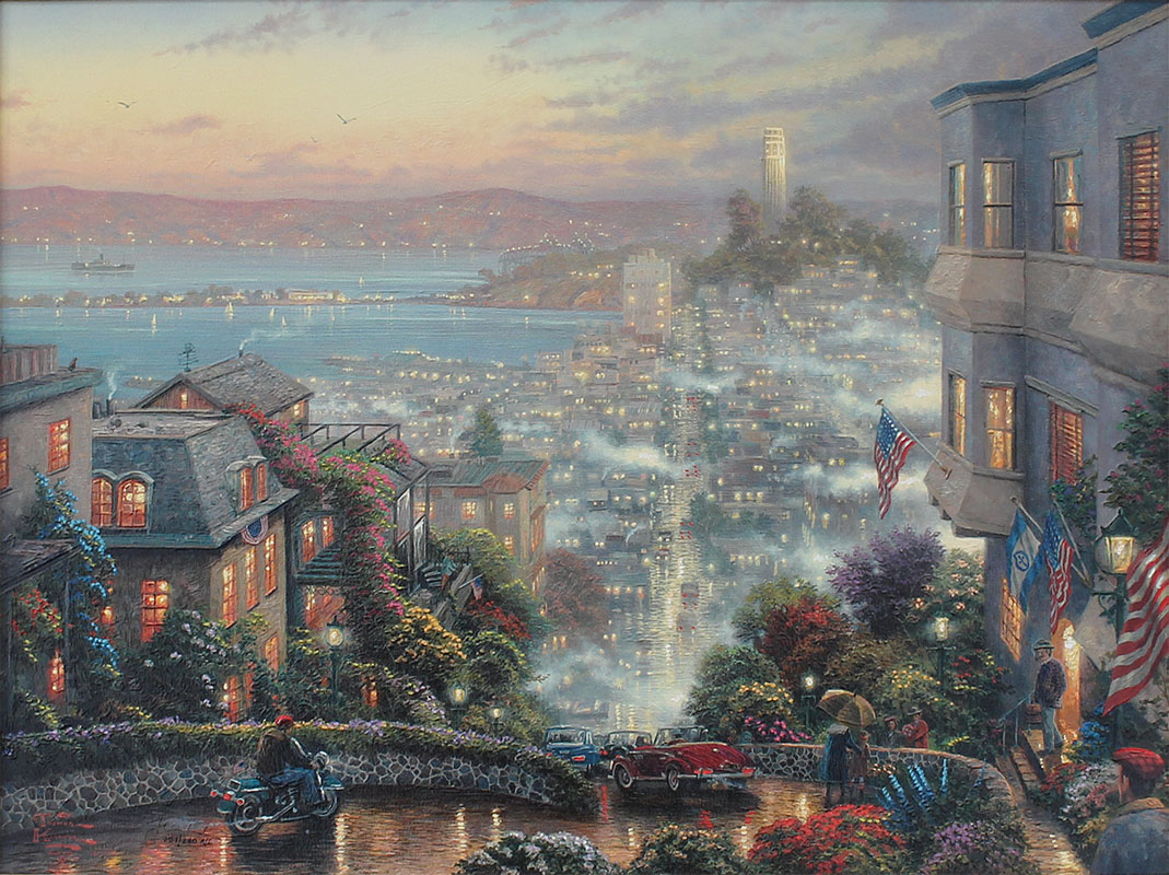 Appraisal: KINKADE Thomas American - ''San Francisco Lombard St '' Giclee