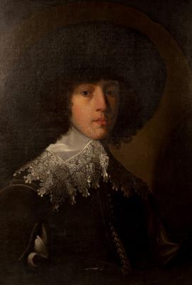 Appraisal: Circle of Cornelius Johnson - Portrait of a Young Gentleman