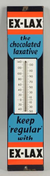 Appraisal: Ex-Lax Porcelain Thermometer This thermometer has light rust at the