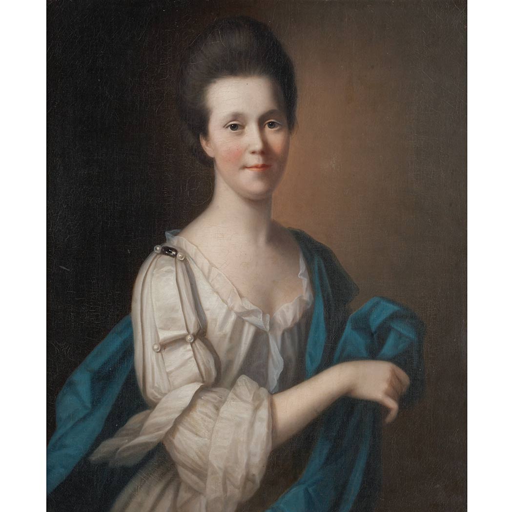 Appraisal: Manner of John Singleton Copley Portrait of a Lady said