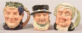 Appraisal: Three Large Royal Doulton Character Mugs Three Large Royal Doulton