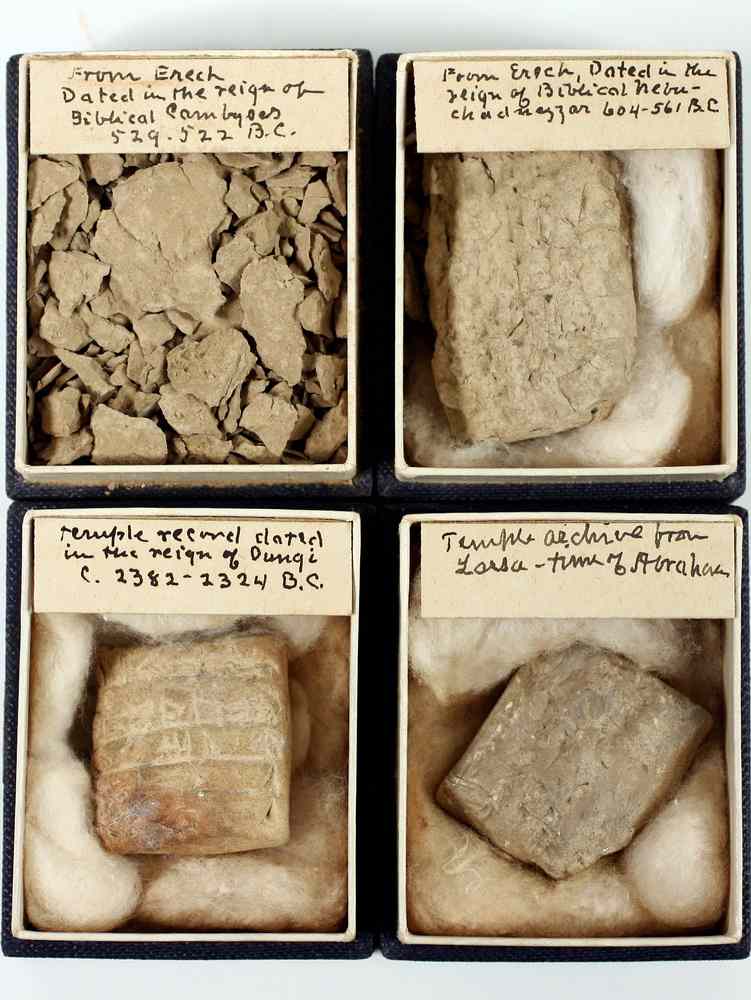 Appraisal: ANCIENT CLAY TABLETS - Miniature Ancient Clay Hieroglyphic Tablets four