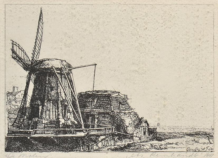 Appraisal: AFTER REMBRANDT VAN RIJN Dutch - De Molen the Mill