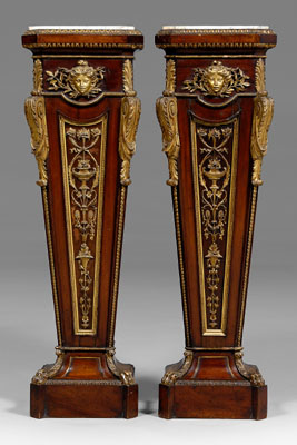 Appraisal: Fine Pair Louis XIV Style Pedestals French late th century