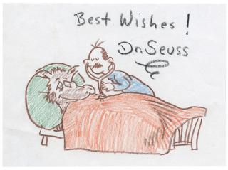 Appraisal: Geisel Theodore a k a Dr Seuss Signed Drawing Colored