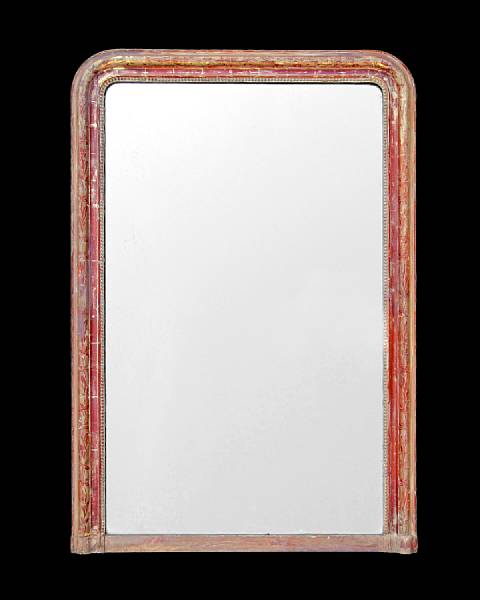 Appraisal: A Napoleon III parcel gilt painted pier mirror third quarter