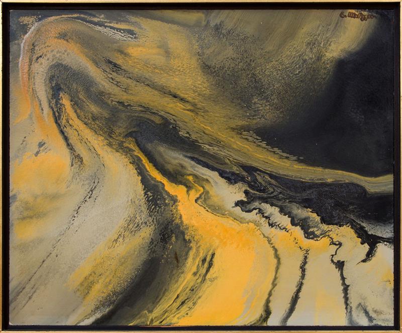 Appraisal: ATTRIBUTED TO EVELYN METZGER - SHIFTING SANDS Acrylic on board