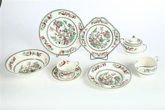 Appraisal: SET OF CHINA Eighty pieces of Johnson Brothers Indian Tree