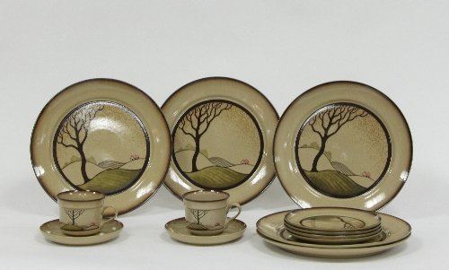 Appraisal: Denby Pottery A quantity of Savoy pattern wares comprising plates