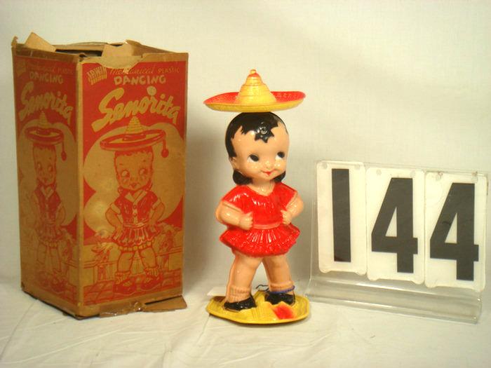 Appraisal: Irwin Wind up Plastic Dancing Senorita MIB Mint in original