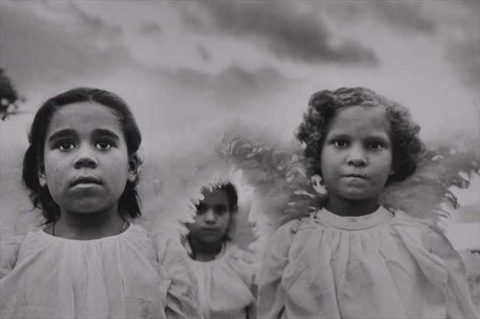 Appraisal: SEBASTIAO SALGADO b THREE COMMUNION GIRLS Gelatin silver print x