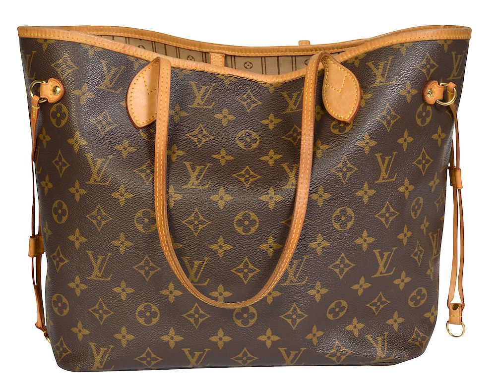 Appraisal: Louis Vuitton Monogrammed 'Neverfull MM' Tote Bag 'Neverfull MM' Louis