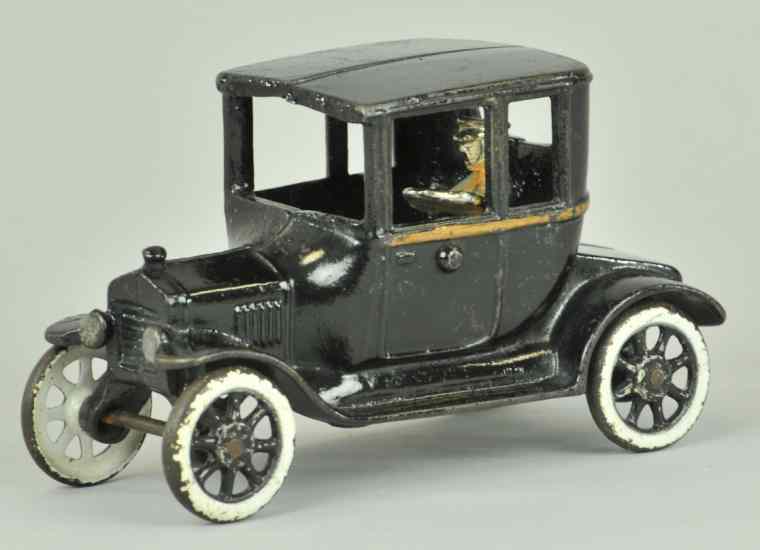 Appraisal: ARCADE FORD MODEL ''T'' COUPE Cast iron painted in black