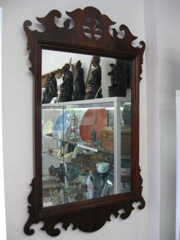 Appraisal: Mahogany Mirror in Chippendale Style x overall