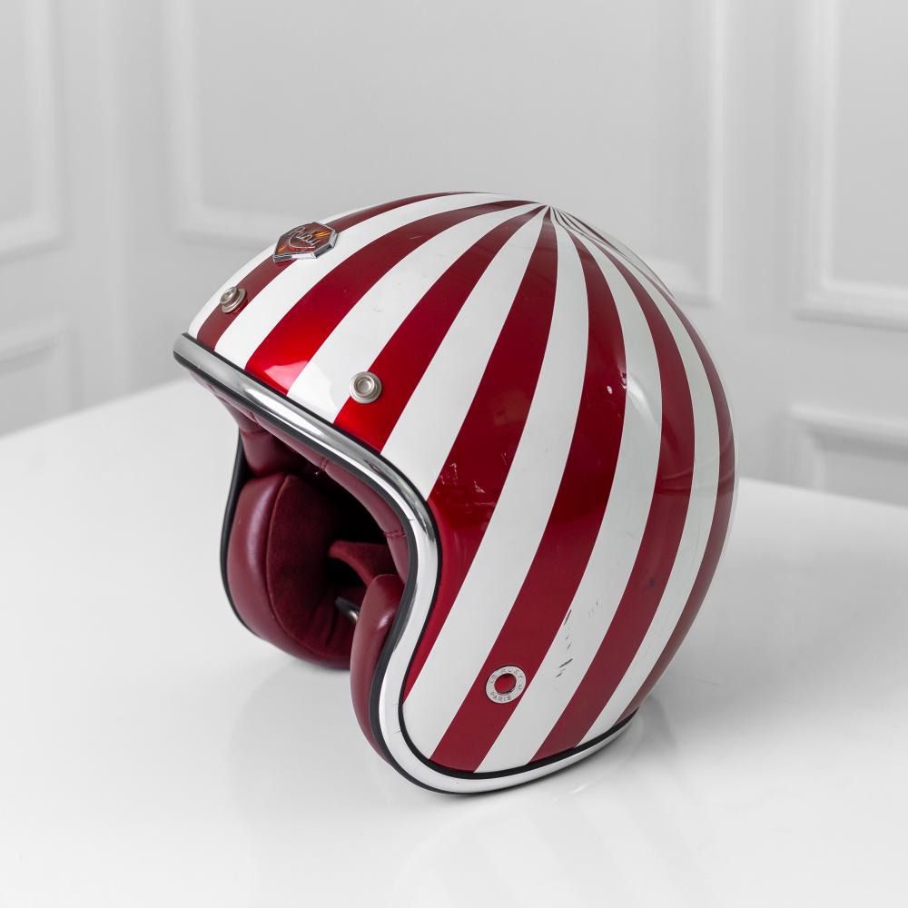 Appraisal: CHRISTIAN AUDIGIER RUBY PAVILLON SHIBUYA HELMETmarked 'Ruby Paris Jerome Coste