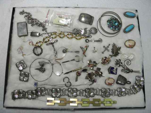 Appraisal: Lot of assorted ladies's costume jewelry Most sterling silver also