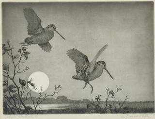 Appraisal: Aiden Lassell Ripley - Two Drypointseach signed A Lassell Ripley