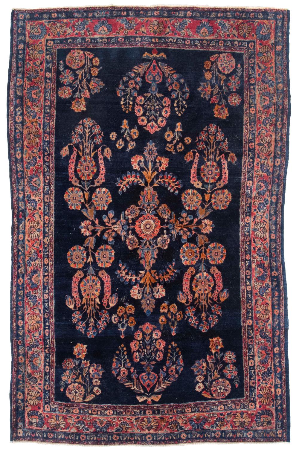 Appraisal: SAROUK RUG X TH CENTURYSAROUK RUG ' X ' th