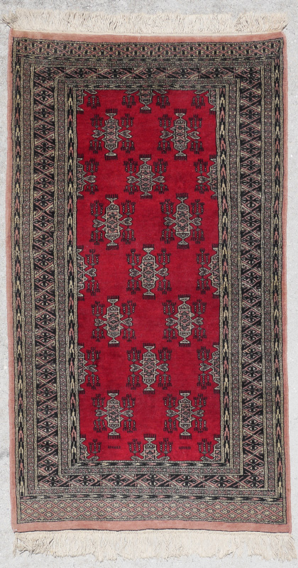 Appraisal: APPROX - YR OLD PAKISTANI-BOKHARA HAND KNOTTED WOOL RUG '