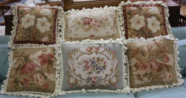 Appraisal: Group of Needlepoint Pillows From an Englewood NJ estate