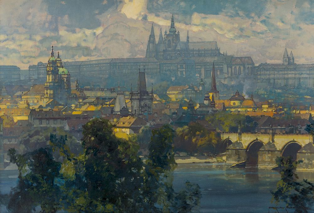 Appraisal: JAROSLAV SETELIK CZECH - JAROSLAV SETELIK CZECH - View of