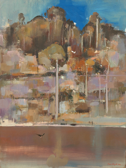 Appraisal: Jamie Boyd born Birds on the Shoalhaven oil on canvas