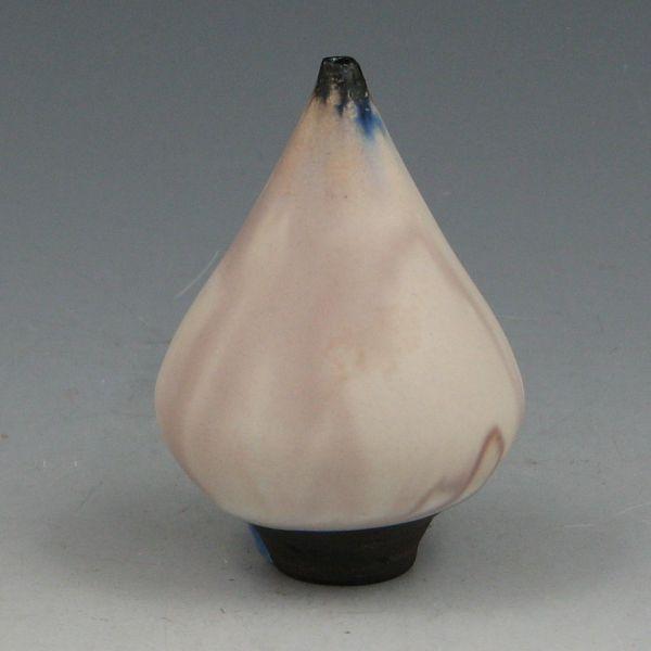 Appraisal: Rose Cabat Feelie fig shape in white with blue and