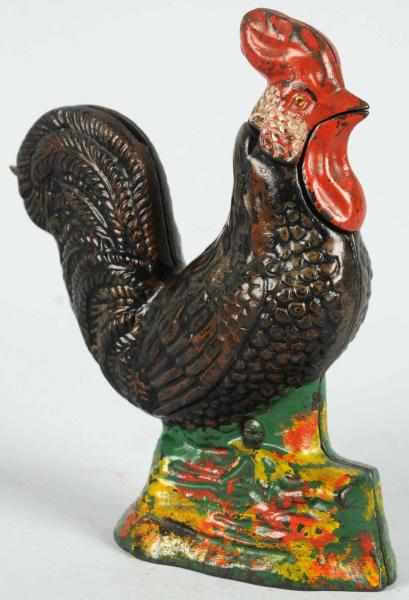 Appraisal: Cast Iron Rooster Mechanical Bank Manufactured by Kyser Rex Beautiful