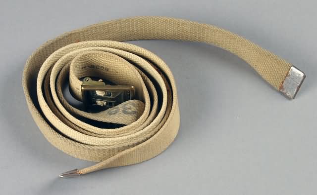 Appraisal: WWI clothing enlisted mans belt and a officers belt