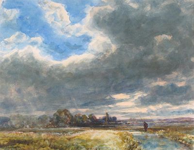 Appraisal: John Keeley - The ending of a showery day Signed