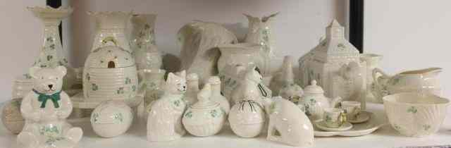 Appraisal: BELLEEK Large Lot of Assorted Pieces Assorted marks From an