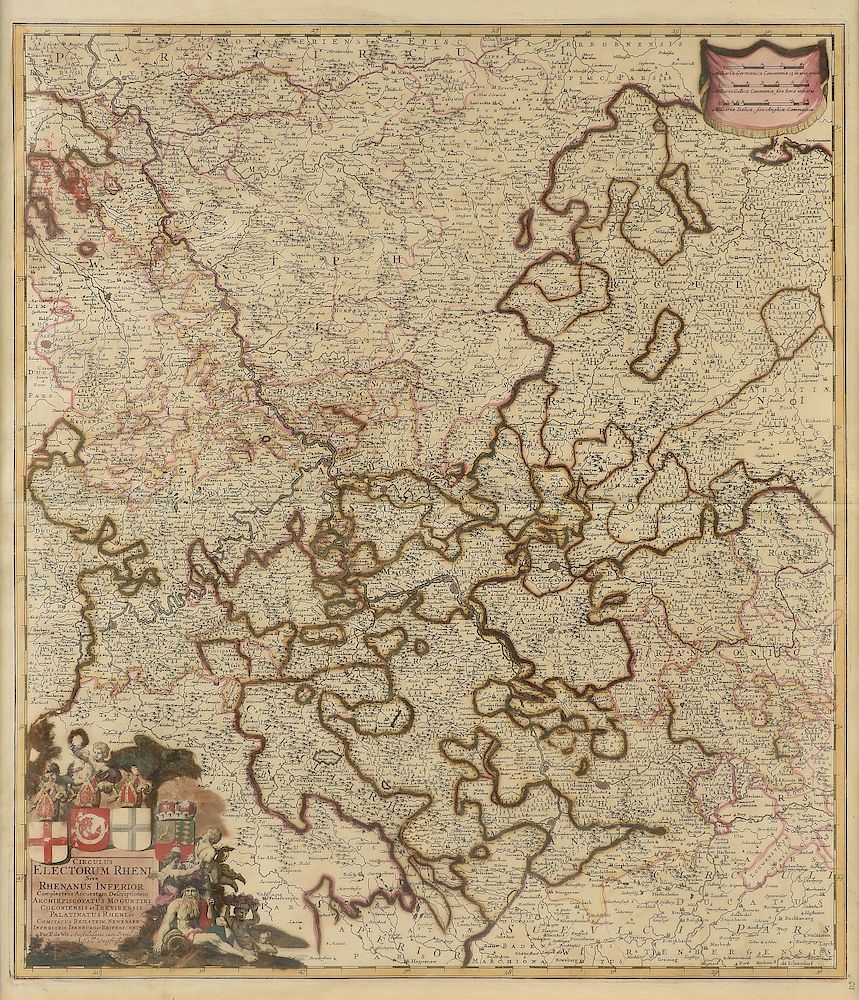 Appraisal: AN ANTIQUE MAP Circulus Electorum Rheni Sive Rhenanus Inferior AMSTERDAM