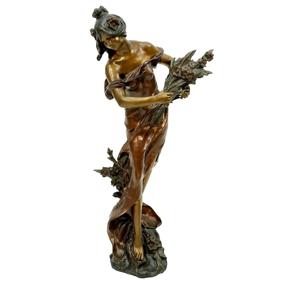 Appraisal: After Auguste Moreau Bronze Sculpture After Auguste Moreau French -