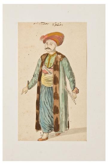 Appraisal: TURKEY An album of watercolors of Turkish and other Arab