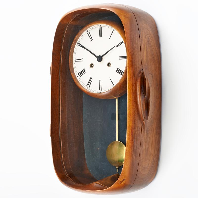 Appraisal: E WHITE Wall hanging clock s Walnut Marked E White