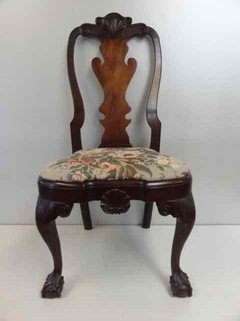 Appraisal: Antique American Mahogany Walnut Side Chair Possibly an important Philadelphia