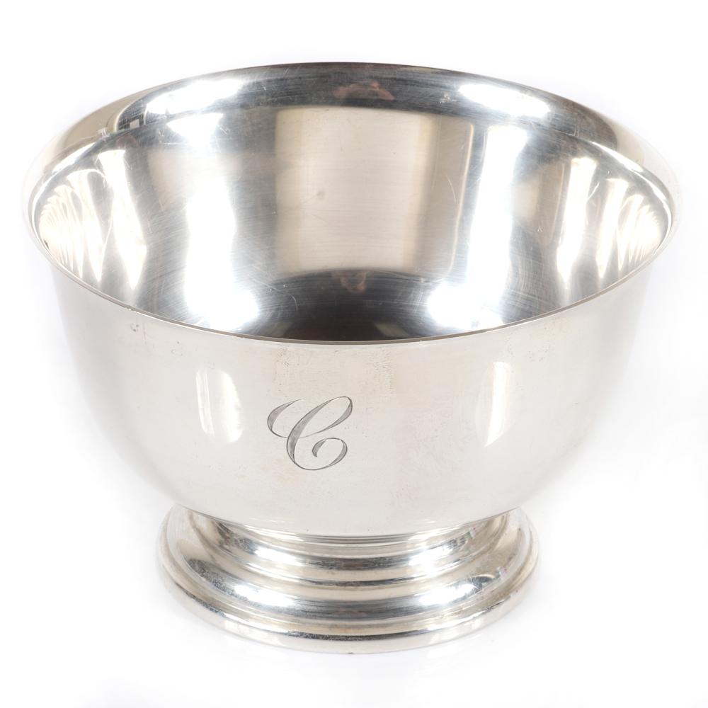 Appraisal: CARTIER STERLING SILVER PAUL REVERE REPRODUCTION BOWL H X DIAM