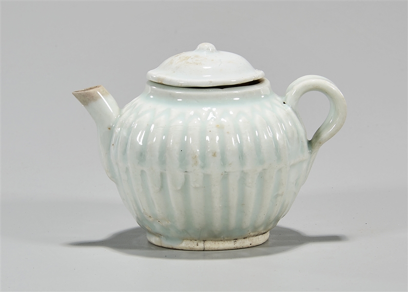 Appraisal: Chinese qingbai glazed porcelain tea pot x x approx Condition