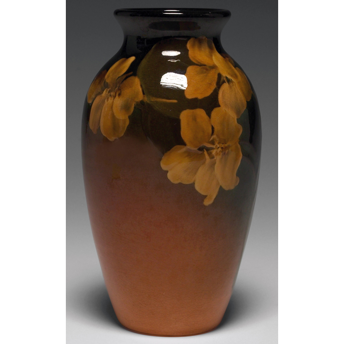 Appraisal: Rookwood vase tapered shape in a Standard glaze with a