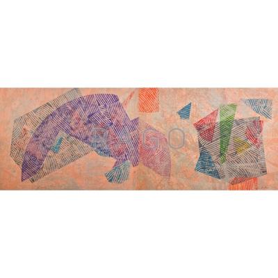 Appraisal: Sam Gilliam American b Running Naked Too diptych Lithograph and