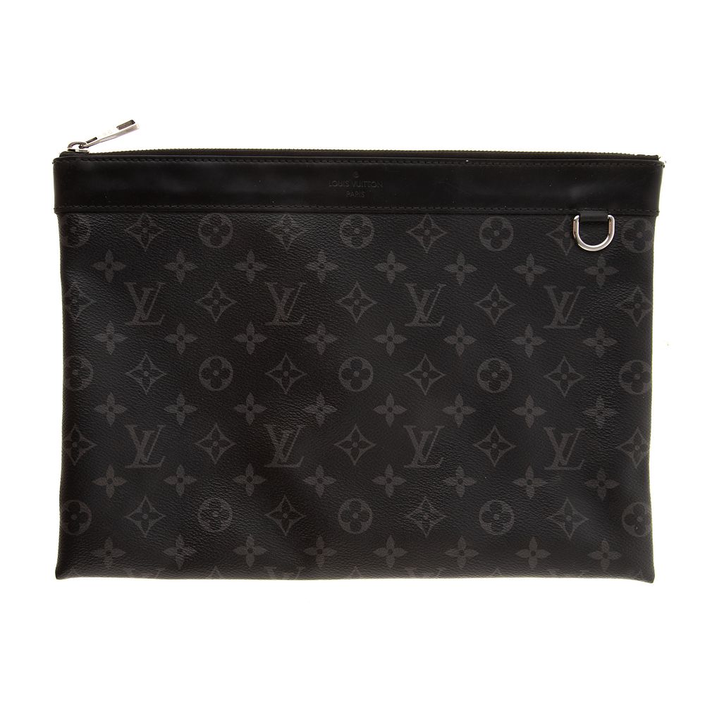 Appraisal: A Louis Vuitton Pochette Discovery A black and gray Monogram