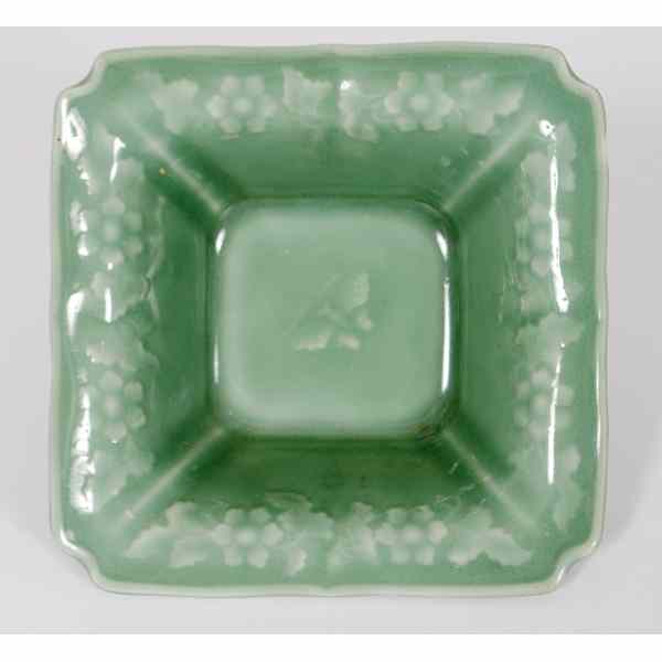 Appraisal: Chinese Celadon Dish Chinese A celadon porcelain square-shaped dish having