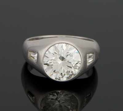 Appraisal: A Gentleman's Carat Diamond in Platinum Mounting GIA report number