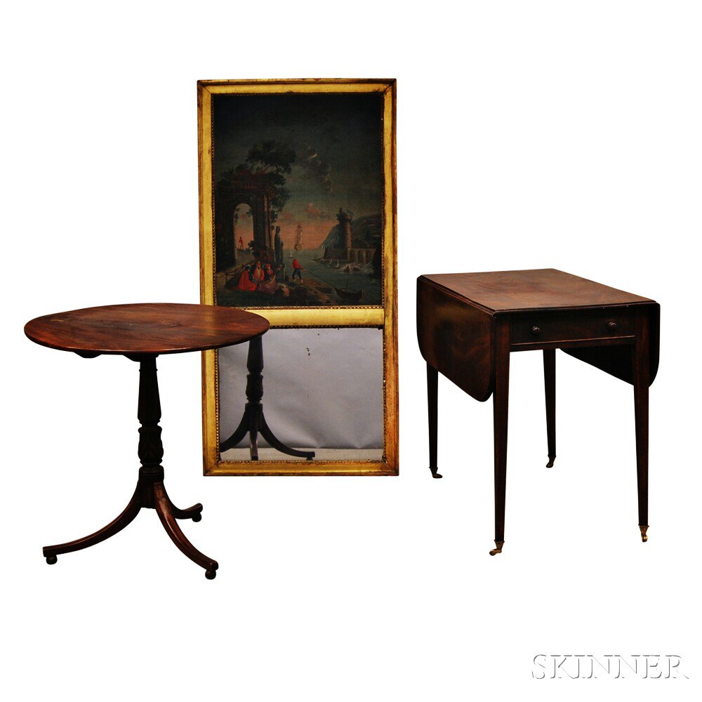 Appraisal: Two George III Tables and a Trumeau Mirror early th