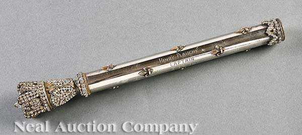 Appraisal: Mardi Gras The Atlanteans Captain's Baton engraved Arcanum Henry Plauch