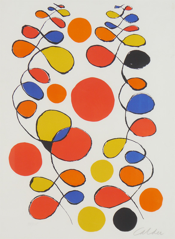 Appraisal: CALDER Alexander American - ''Copeaux de Spirales'' Lithograph size with